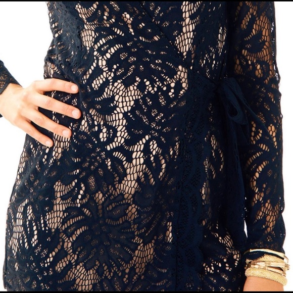 Lilly Pulitzer NWT | Lace Tiki Wrap Romper Dress - Picture 5 of 15